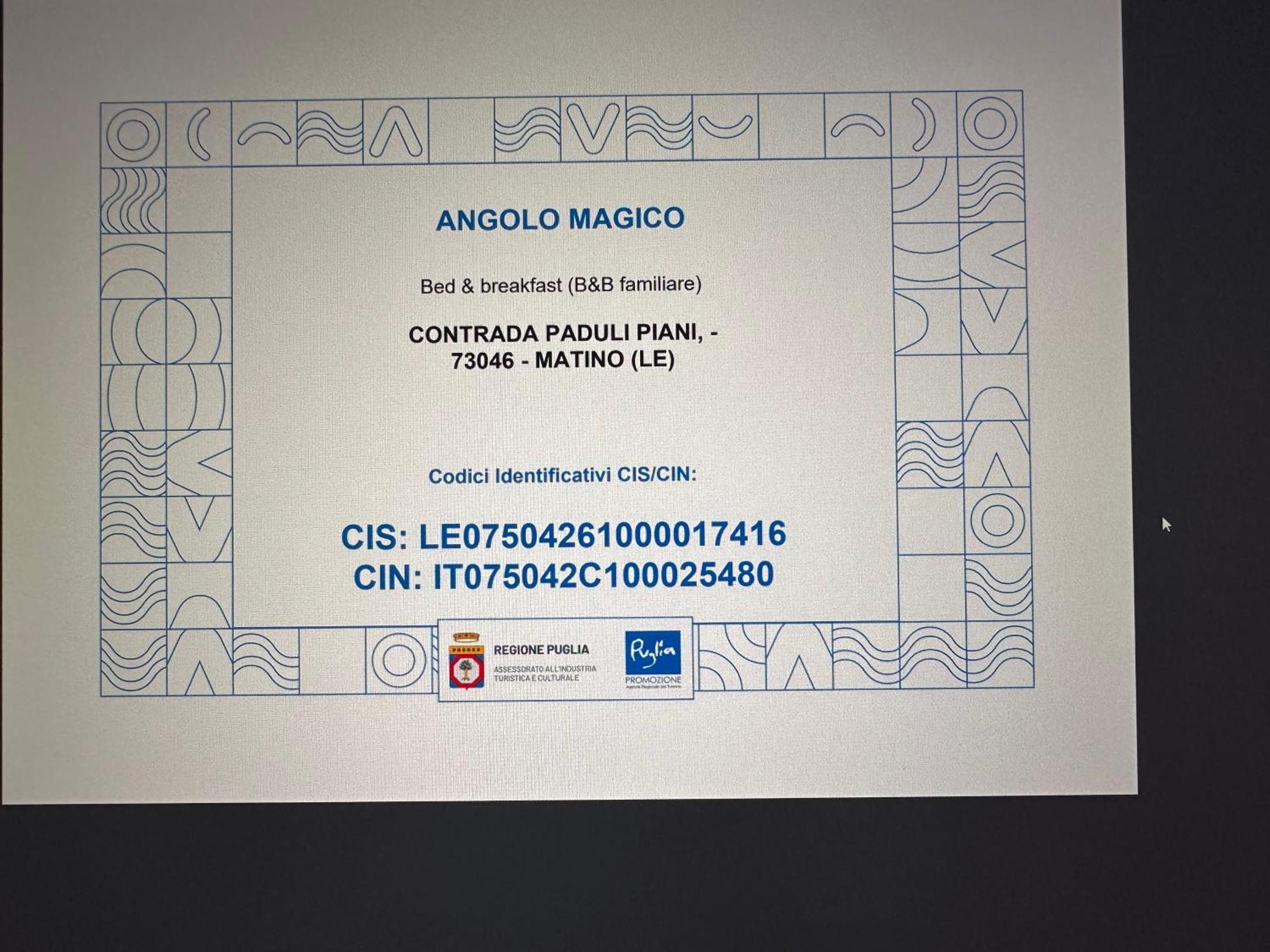 B&B Angolo Magico 帕拉比塔 外观 照片